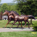 art work quality life size metal casting bronze garden running horse sculpture for park garden home decoration